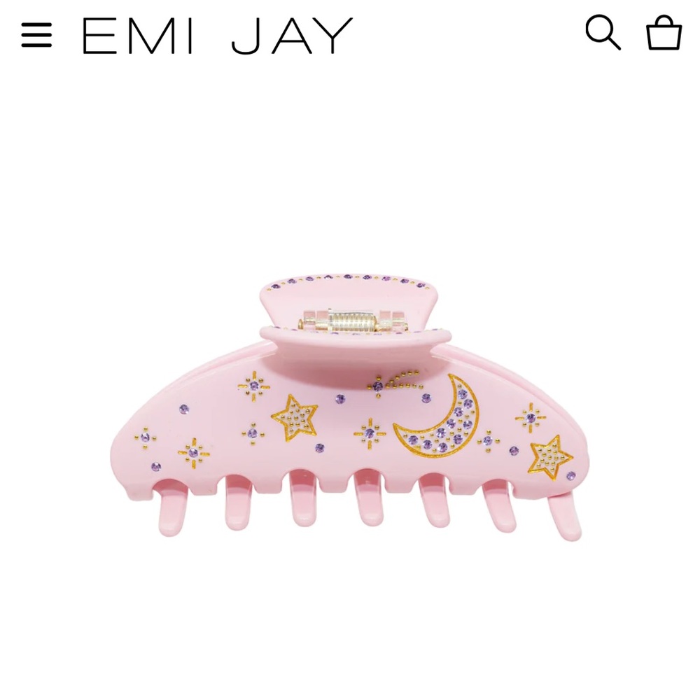 Emi Jay x Frasier Sterling large claw hair clip - Moon Dust